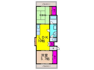 ハイツ大手町パ－トⅣの物件間取画像